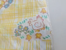 Babycare by Riegel fitted crib sheet yellow farm animals cow USA vintage NEW