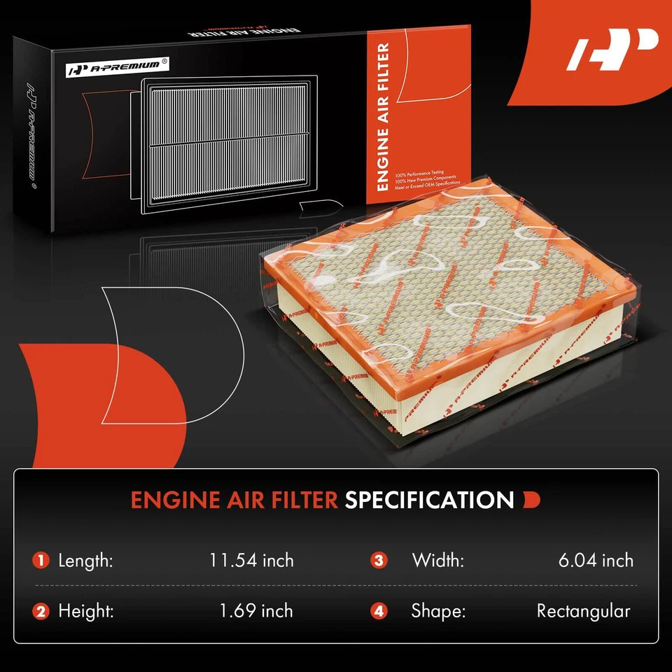 Filtro de aire del motor para Chevrolet Astro Camaro S10 Blazer GMC Jimmy Safari Isuzu Foto 2 de 4