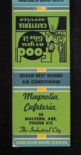 1940s? Magnolia Cafeteria Clean Rest Rooms Phone 415 Industrial City Malvern AR