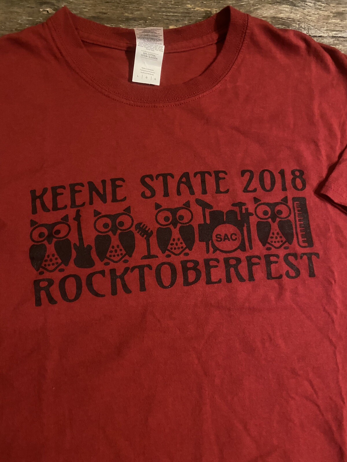 T shirt uomo grande 2018 Keene State Rocktoberfest State College New Hampshire L