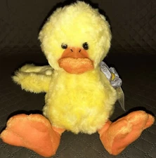 9" Gund Chicklette Weebles Stuffed Plush Duckling Toy Doll Handmade 