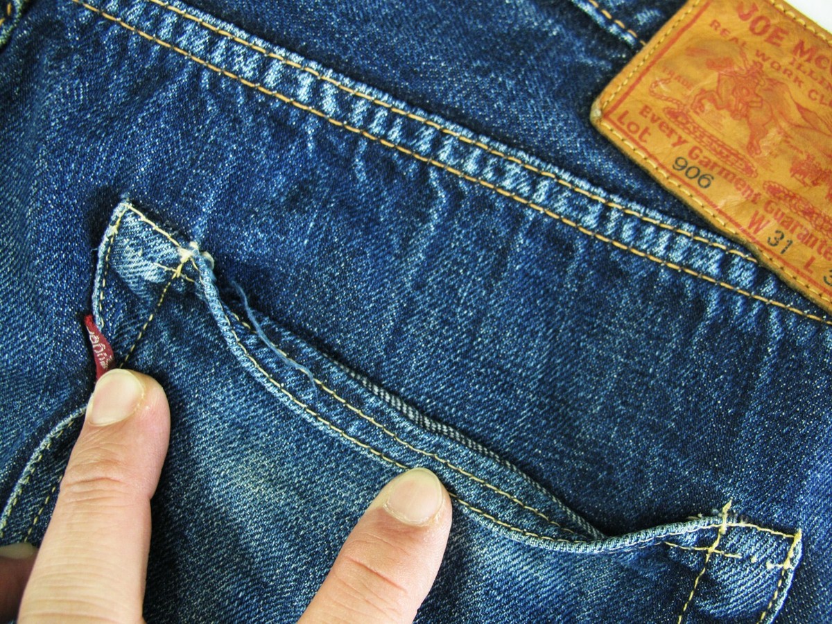 HOT VTG 90's Men's JOE McCOY @ LOT 906 SELVEDGE JP Denim