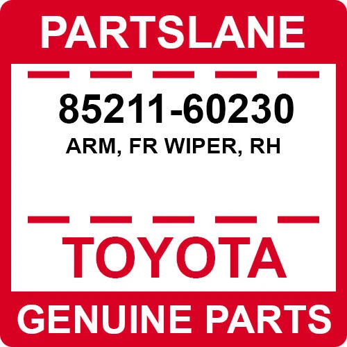 雷克萨斯 GX470 2003 - 2009 原始设备制造商正版右挡风玻璃刮臂 85211-60230 — 第 2/4 张图片