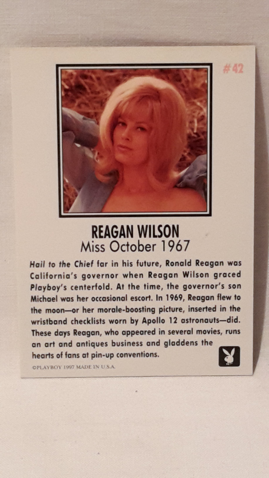 Playboy`s Playmate of the Month Miss October 1967 Reagan Wilson Playboy