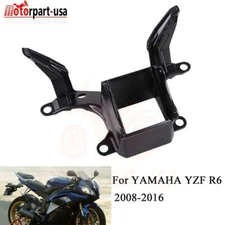 Black Front Upper Fairing Stay Bracket For Yamaha YZF R6 YZFR6 2008-2016 10 11