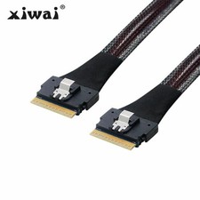 xiwai PCI-E SAS 4.0 SFF-8654 8i 74pin Host to SFF-8654 SAS Target Cable 50cm