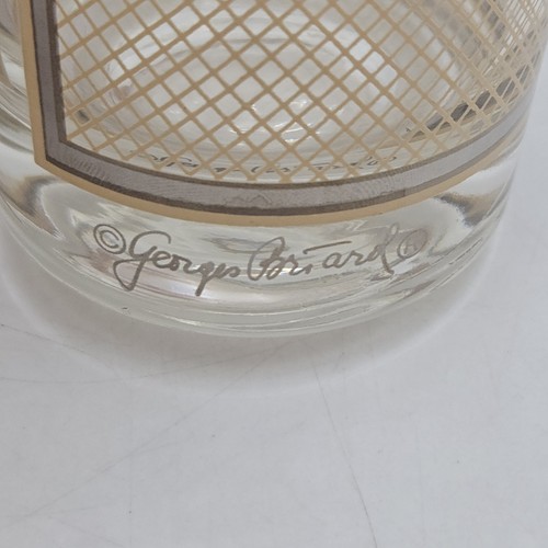 Set 6 bicchieri vintage Georges Briard Highball | modello griglia reticolare - Foto 7 di 19