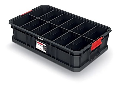 KMS553510S Behälter: kollektiv mit Partitionen schwarz 520x327x125mm KISTENBERG