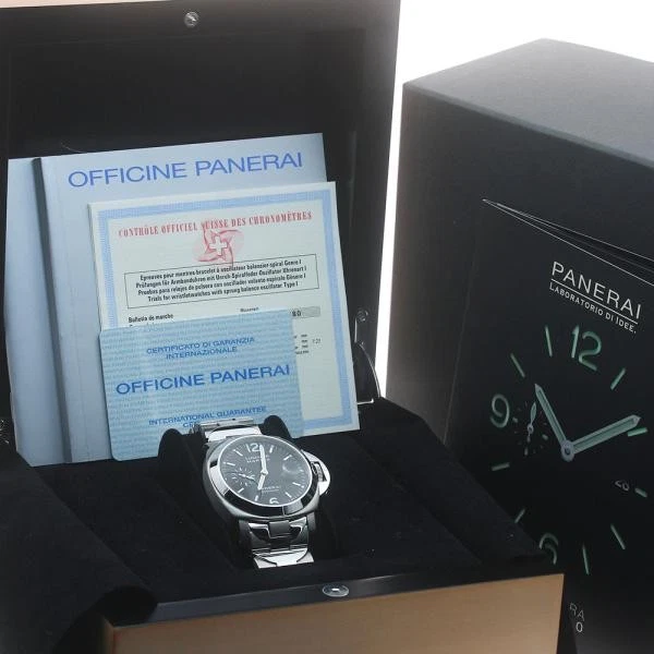 Panerai — Officine Panerai Luminor Marina PAM00165 44mm Black Dial Automatic Watch #C3345