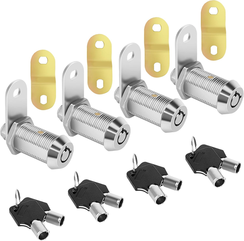 Serratura a camma per ripostiglio camper con chiave simile, 1-1/8" scomparto camper 4 pezzi camper, trai... - Foto 7 di 12
