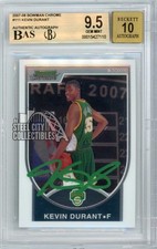 Kevin Durant 2007 Bowman Chrome Autograph Rookie Card #111 /2999 BGS 9.5 BAS 10. rookie card picture