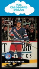 John Ogrodnick 1991-92 Pro Set French #169 New York Rangers Hockey Card