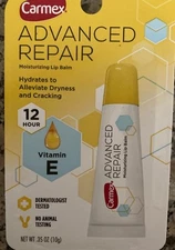 Carmex Advanced Repair Moisturizing Lip Balm Tube,Lip Moisturizer Vitamin E