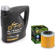 TXC450 Oil and Filter Kit Mannol Semi Synthetic 10w40 4L Husqvarna TXC 450 2009 7.50 per litre