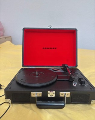 Plattenspieler Crosley Cruiser Deluxe Schwarz/Rot