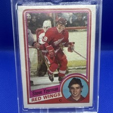 Topps 1984-85 Steve Yzerman Detroit Red Wings Rookie Card #49 Ice Hockey Clean. rookie card picture