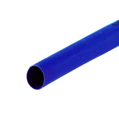 Schrumpfschlauch 6mm Drm. 10mm flache Breite 2:1 Verhältnis Kabelhülse 7m Blau - Bild 1 von 4