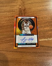 Jermaine O’Neal 2024-25 Panini Obsidian Twilight Orange Flood /99 Auto NRMT+