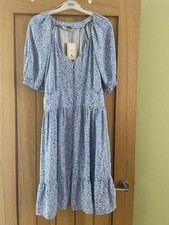 Ladies TU summer dress pale blue floral light cotton