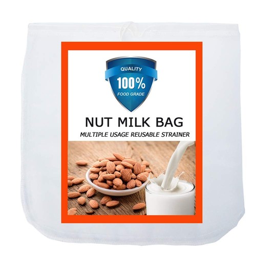 Nut Milk Bag, Pro Quality Multiple Usage Reusable Food Strainer, Cold Brew Co...