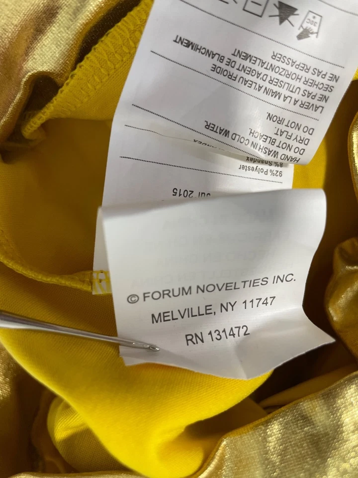 Forum новинки золото диско Lamé леггинсы один размер золото 70-х костюм Хэллоуин новый - Изображение 4 из 4