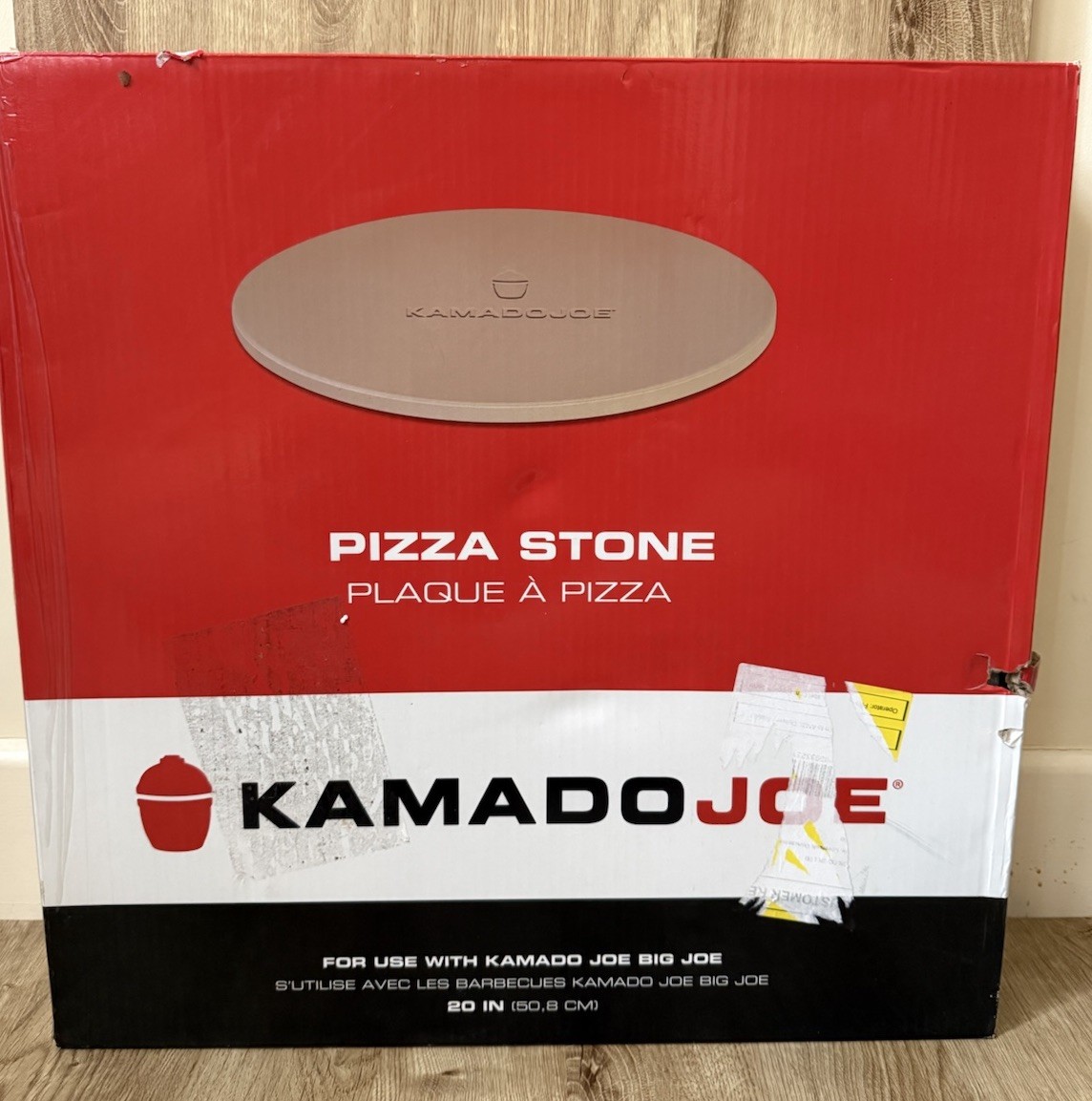 Kamado Joe BJ-PS24 Big Joe Pizza Stone Grill Accessory, 20"" Diameter, White
