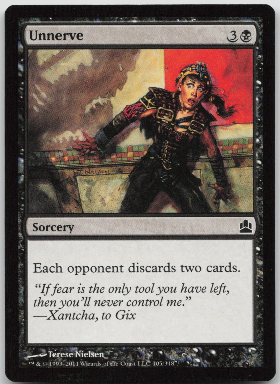 LP Unnerve 105 Common Commander Magic: The Gathering 2011