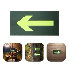 10Pcs Durable PVC Luminous Arrow Sign Stickers for Outdoor Trail Navigation