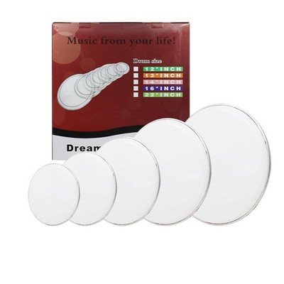 White Color Professional 12'' 13'' 14'' 16'' 22'' PET Drum Heads Drum Skin DIY