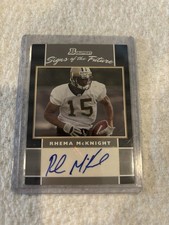 2007 Bowman Football RHEMA McKNIGHT Signs of the Future Autograph - SAINTS - 