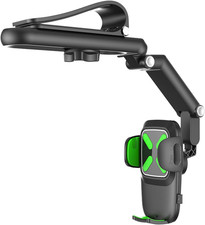 Sun Visor Phone Holder,  UPGRADE Base Support  360  Rotatable Rearview Car Visor