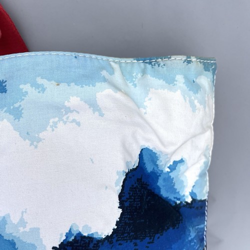 Chanel 2002 Canvas Chanel Wave Surf Collection XXL Shoulder Tote Bag Blue - Bild 6 von 18