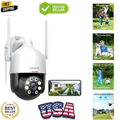 2K WiFi Surveillance Security Camera Outdoor/Home/Dome, Pan-Tilt 360° View, 3...