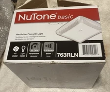 Broan NuTone® 763N 50 CFM Ventilation Fan with Incandescent Light, 2.5 Sones