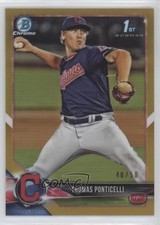 2018 Bowman Draft Chrome Gold Refractor 40/50 Thomas Ponticelli #BDC-42 z7h