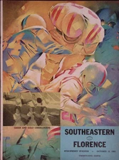 1962 Southeastern vs Florence Strawberry Stadium Official Football Program