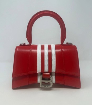 Balenciaga Adidas XS Hourglass Top Handle Bag Red | eBay