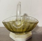 Vintage Small Glass Basket  — photo 1