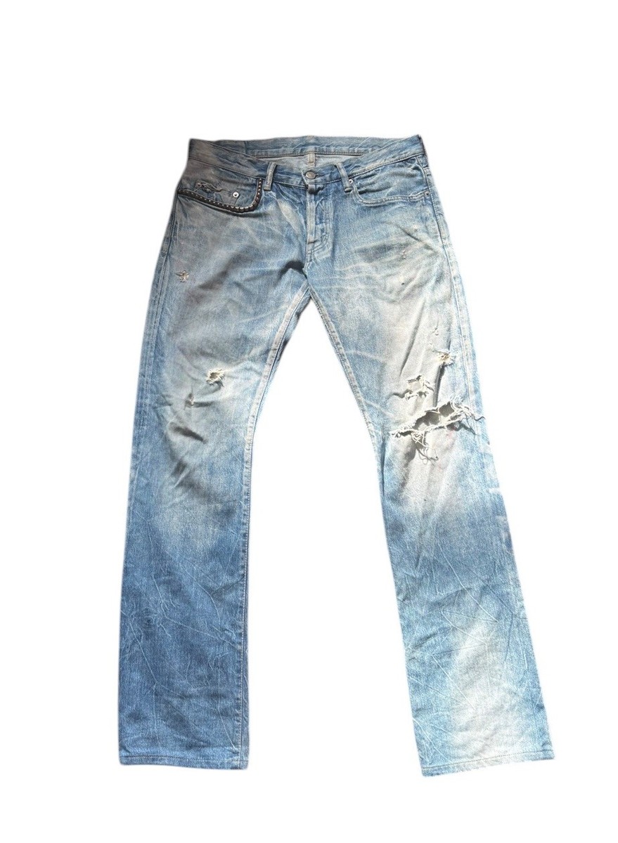 パンツ HYSTERIC GLAMOUR studded damage skinny Hysteric Glamour studded and embroidered skinny lowrise ripped