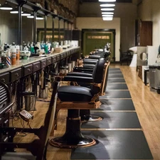 3'x5' Anti-Fatigue Salon Floor Mat, Black, 1/2" Thick