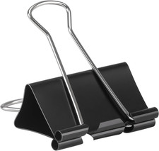 2 Inch 40 Pack Extra Large Binder Clips, Jumbo Paper Clips, Big Paper Clamps, Bi