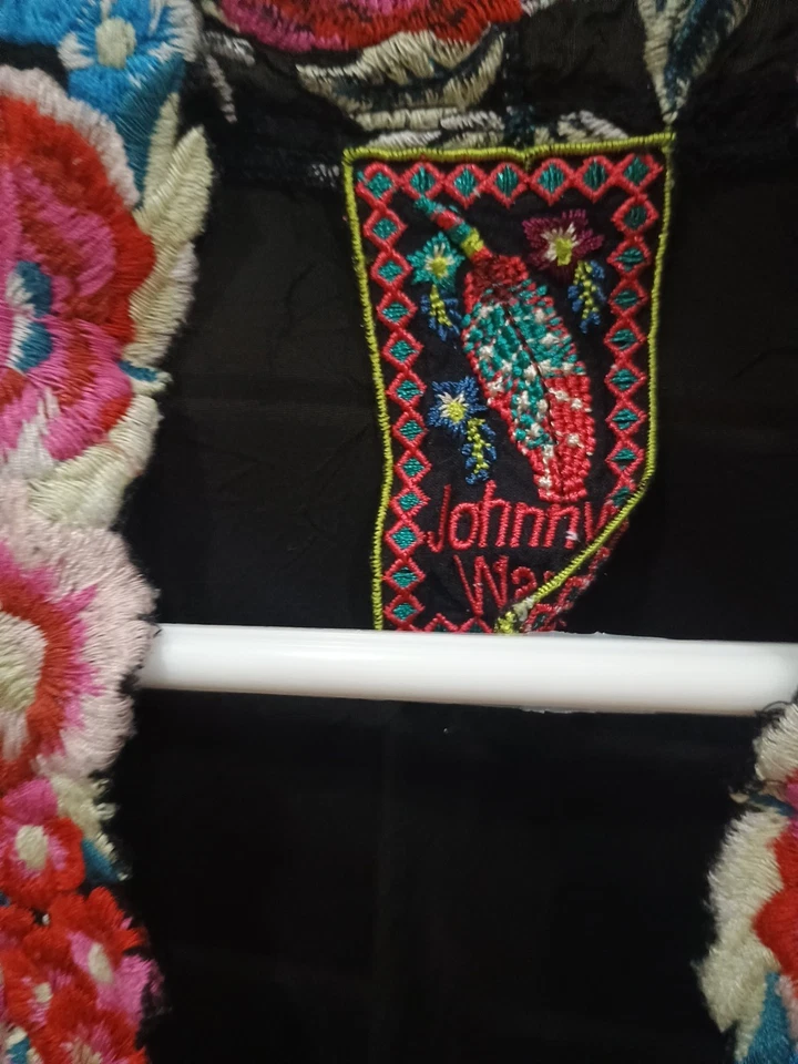 Жилет/топ Johnny Was БОЛЬШОЙ Б/у Отличное состояние товара Цветочная Кнопка Спереди - Изображение 2 из 4