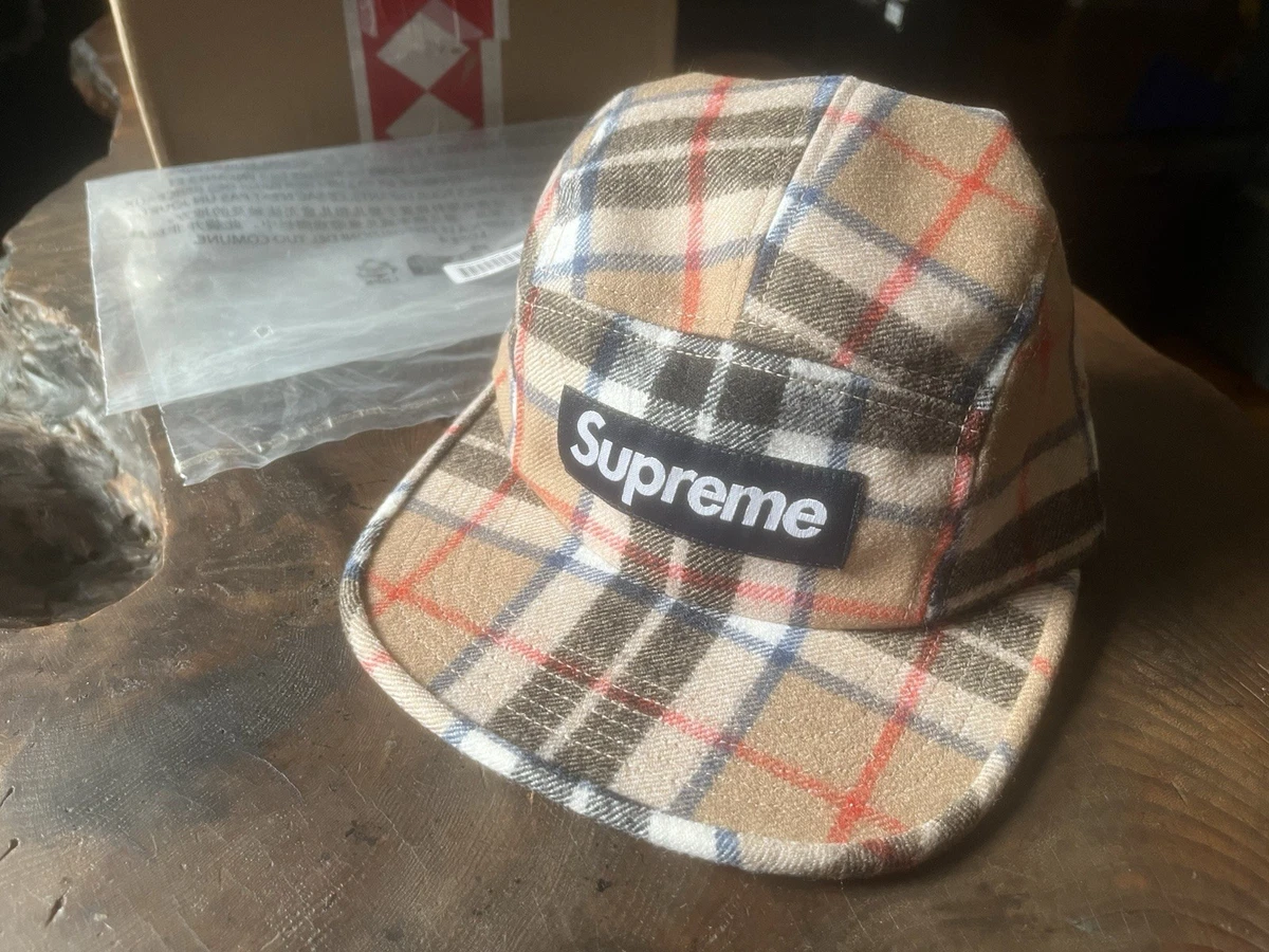 Supreme Plaid Camp Cap for sale - eBay