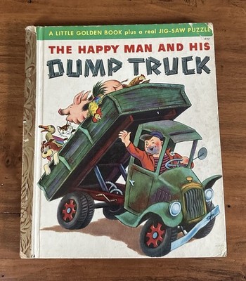 A Little Golden Book The Happy Man and His Dump Truck 1949  Missing Puzzle