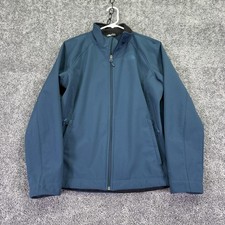 The North Face Jacket Womens Large Blue WindWall Softshell Full Zip Fleece Logo