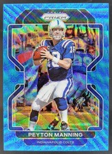2021 Panini Prizm Peyton Manning Blue Wave /199 #30 Indianapolis Colts TA4