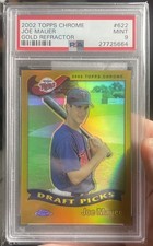 2002 Topps Chrome #622 Joe Mauer Gold Refractor Rookie PSA 9 Twins RC