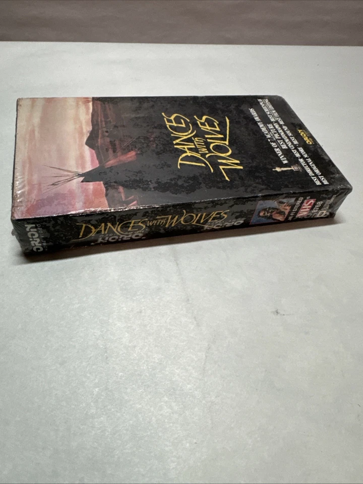 Dances With Wolves VHS RARE FACTORY SEALED STUDIO WATERMARK 1990 1st print Orion - Image 3 of 4