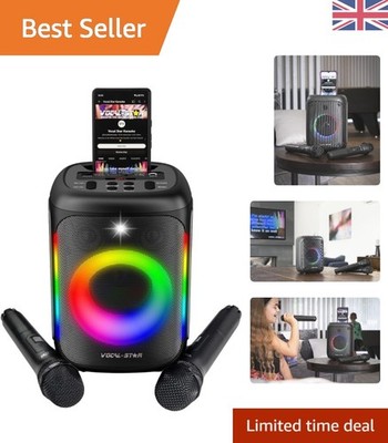 80W Bluetooth Karaoke Lautsprecher mit Akku & Gesangsaufnahme