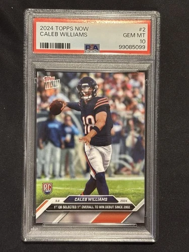 2024 Topps Now Caleb Williams #2 PSA 10